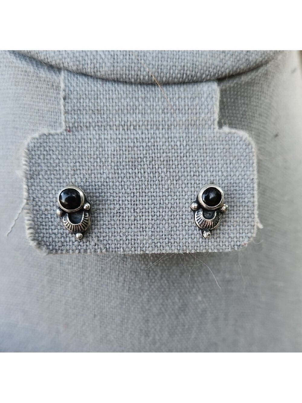 Onyx Embellished Stud Earrings